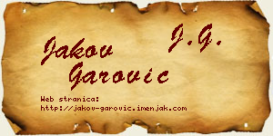 Jakov Garović vizit kartica